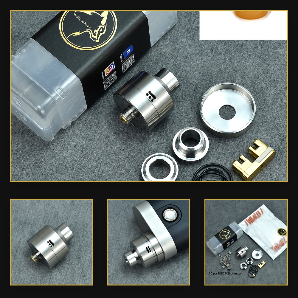 Accessories For Vaping - MTL Vaping için Wolfcoolvape Nisshoku RDA