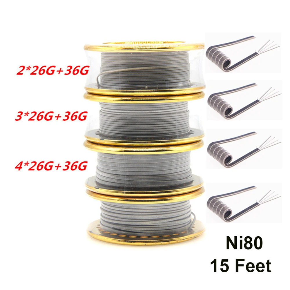 Ni80 tel 26G 36GA 15 ayaklar C - Vape Accessory incelemesi ve fiyatı
