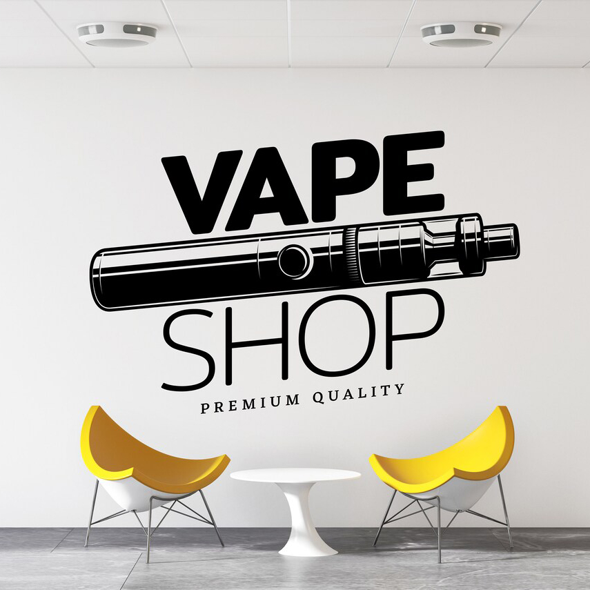 Vape dükkanı duvar çıkartması  - Vaping Store incelemesi ve fiyatı
