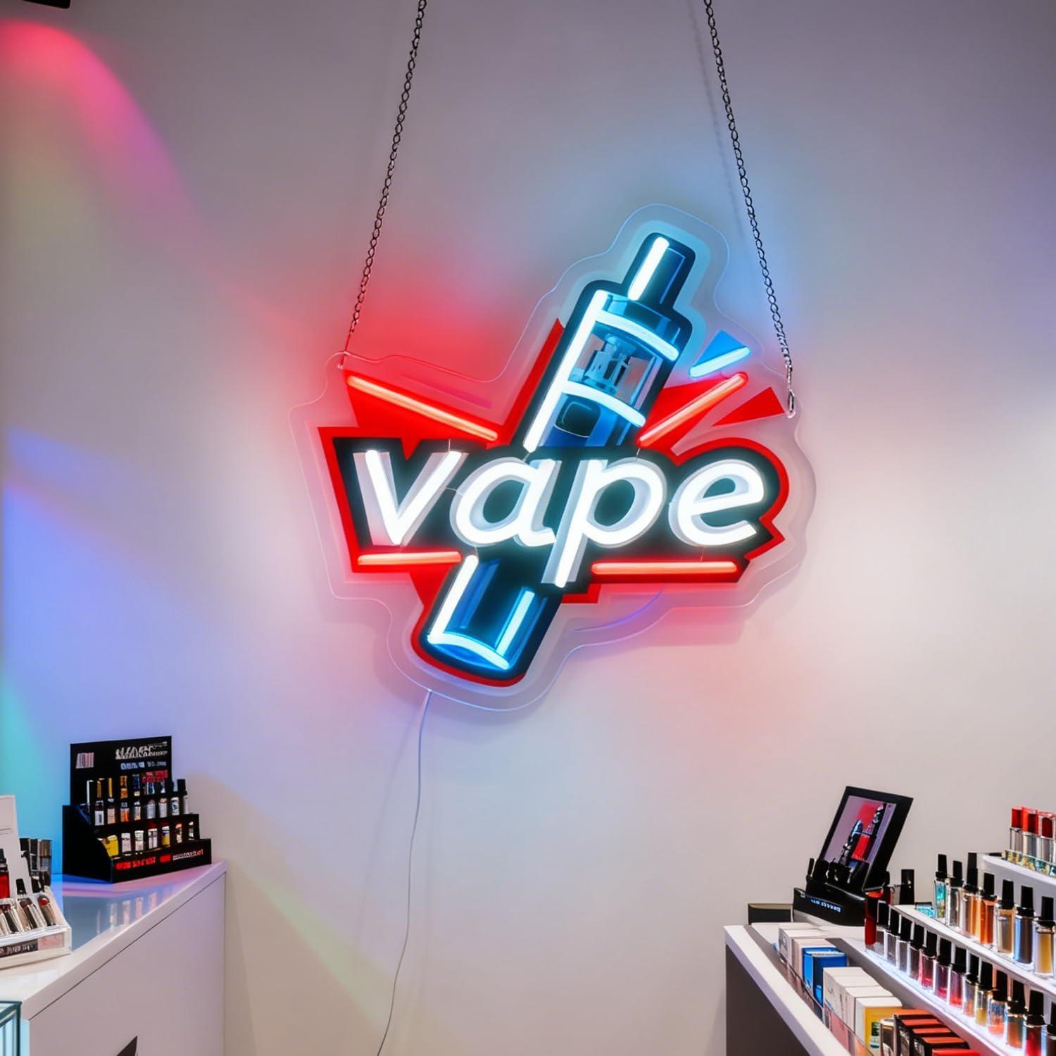 Vape Neon Tabelası USB Kısılab - Vaping Store incelemesi ve fiyatı